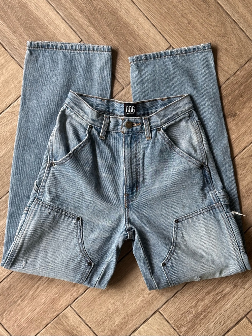 BDG Super Cute Light Blue High-Rise Carpenter Jeans